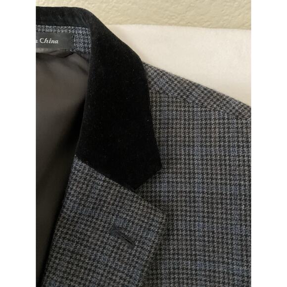 Polo Ralph Lauren  46L Houndstooth 100% Wool 2 Button Blazer Jacket - Picture 11 of 15